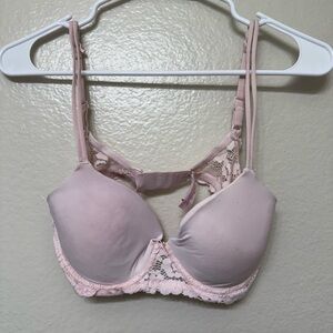 Elegant Pink Lace Women's Bra
